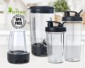 Nutri Blast Nutrient Extractors & Smoothie Blenders with User Guide and Recipe Book, 12-Piece/Stainless Steel. 