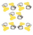 Pack of 10pcs Gas Pipe Clips Adjustable Clamp 15mm Hoop Butterfly Fastening Clip Bracket Tie Worm Drive Plastic Horn SJ Online Mart. 