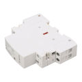 Contactor 2P Easy Installation ABS Safe Low Noise 250V Electrical AC Contactor 35mm DIN Rail Installation 1NO1NC for Household. 