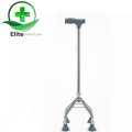 Imported Four Leg Walking Stick Cane Quadripod Height Adjustable  for Patients, Seniors & Old Elderly People. 