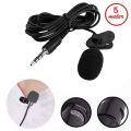 5m Mini Portable Lavalier Condenser Microphone Clip-on Tie-clip Mic Wired Microphone for Phone and Camera DSLR. 