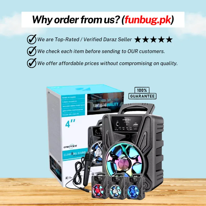 Original%20Portable%20Bluetooth%20Wireless%20Speaker%20With%20FREE%20Microphone%20~%20Rechargeable%20Big%20Sound%20System%20Loud%20Speaker%20with%20Mic%20~%20High%20Stereo%20Bass%20&%20Woofer%20Home%20MP3%20Player%20Mobile%20Speaker%20for%20PC%20Computer%20&%20Laptop%20~%20Support%20USB,%20SD%20Card,%20FM%20Radio%20~%20FunBug%20-%20Image%209