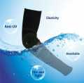 1 Pairs Summer Finger Sleeve Cool Wearing Elastic Elbow, Arm Guard With Thumb Hole Sun Protection Stretchable Sports Sleeves For Mens,women,boys and girls. 