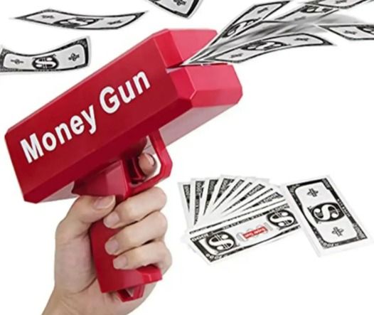 Rain Money toy Paper Playing Spray Money Toy Money toy with 100 Pcs Play Money Cash toy Party Supplies Money