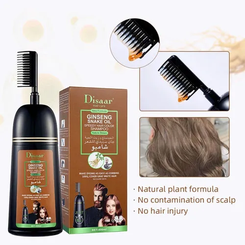Disaar%20Argan%20Oil%20Speedy%20Hair%20Color%20Shampoo%20Cover%20Gray%20&%20White%20Hair%20Natural%20Brown%20Hair%20Dye%20Shampoo%20Repair%20Damaged%20400ml%20in%20pakistan%20-%20Image%202