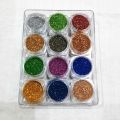 6/12/24 pcs glitter powder for eyeshadow shimmer dust powder for art & Craft party make up dusty loose glitter. 