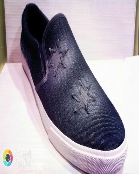 Blue Denim Stars Sneakers for Men