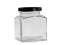 Set of 6 Glass Jars 200ml, Square Jars, Pantry Jars, Food Graded Glass, Mason Jars, Glass Jars for domestic and Commercial use, spice jars, honey jars, dessert jar. 