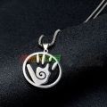 Genshin Impact Fatui Harbingers Totem Theme Doctor Dottore Cosplay Titanium Steel Necklace Pendant Choker 60cm Chain Accessories. 