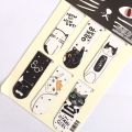 6pcs /Set Kawaii Oreo Cat Cactus Magnetic Bookmarks Books Marker of Page Stationery School Office Supply Paper Clip. 