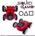 Set of 2 Mini Pull-Back Cars – Squid Game Themed 360° Rotating Friction Toys – Durable and Fun Birthday Gift for Kids. 