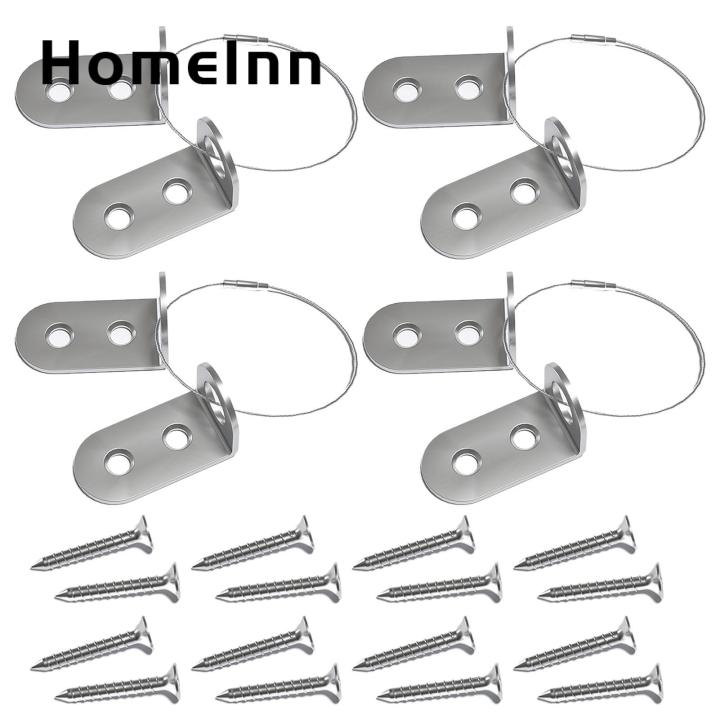 Anti-tip Furniture Bracket Secure Furniture with 4pcs Anti-tip Furniture Fixator Childproofing Kit for Wall Mounting Durable Steel Straps for Safety Adjustable Furniture Safety Strap