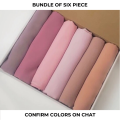 Chiffon Georgette Hijab Bundle for Girls/Women - Cotton Candy. 