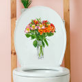 Bathroom Wall Decal Beautiful Potted Flower Wall Stickers Waterproof Vinyl Decals for Home Decor Southeast Asian Buyers' Favorite Wall Sticker for Home Decor. 