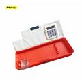 Calculator Geometry Box for boys, Fancy Geometry box with calculator and magnetic buttons for boys, geometry box for boys. 
