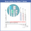 4 Pcs Replacement Brush Heads For Xiaomi Mijia T300/T500/T700 Electric Toothbrush Heads Soft Bristle Brush Heads With Dust Cover. 