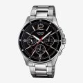 Original Casio - Mtp-1374D-1Avdf - Stainless Steel Watch For Men. 