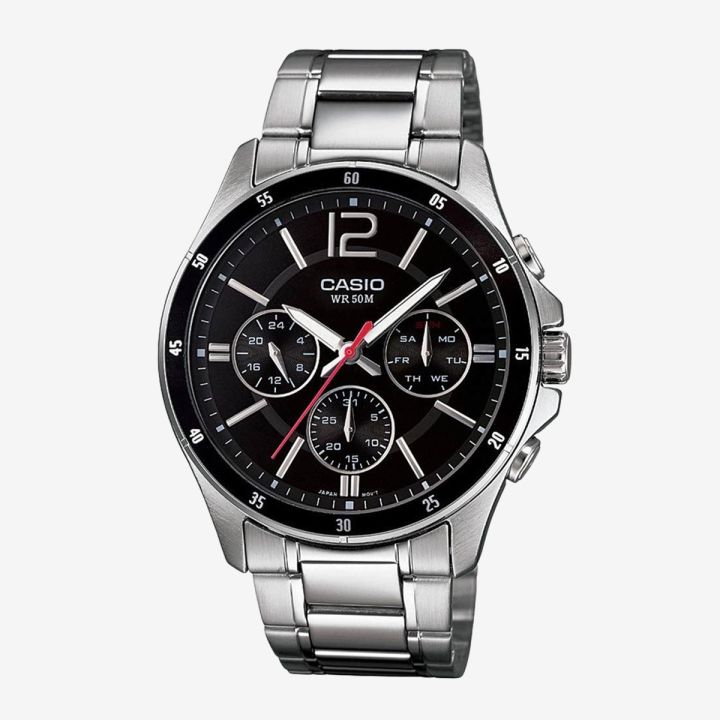 Original Casio - Mtp-1374D-1Avdf - Stainless Steel Watch For Men
