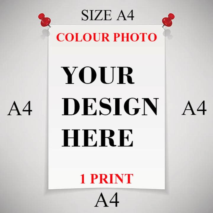 Customized Photo Print Your Own Design Size A4-Digital print-photo print- colour print-Premium Glossy Photo Paper A4 8x12 inches size