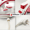 Hoffmans Electric Steam Iron HM-9026 - Faster, Easier and Smarter - 2800W Power | 12 Months Warranty | Ceramic Coating | Self Cleaning System | Anti Scale Filter Steam Iron - Household Appliances  - Home Appliances. 