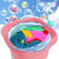 Portable Mini Washing Machine, Foldable Small Laundry Tub with Drain Basket Lightweight Washer Ultrasonic Cleaning Touch Screen and Timer Reusable Washing Machine for Baby Clothes Underwear Bra Sock. 