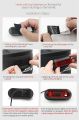 Helmet LED Flash Light with Rechargeable Battery for Motorcycle Bike Helmet, 3 Flashing Mode and Waterproof Helmet Flash Light. 