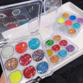 Miss Lara 9 Color Eyeshadow Palette Glitter Diamond Eye Makeup Face Glitter Art Flash Sequins Eye Shadow MS-163B. 