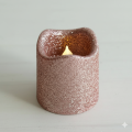 Glitter Led Candles Battery Operated 2 INCH Candle | 4 Colors | 4 PCS. 