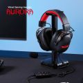 Redragon H376 Aurora USB Wired Gaming Headset 7.1 Surround Sound Over-Ear Headphone w/40 MM Audio Drivers, Advanced EQ Mode, 240g Lightweight. 