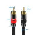 RCA to RCA Cable Digital Coaxial Audio Cable Male Stereo Connector for TV DVD Amplifier Hifi Subwoofer Toslink 1 2 3 5 m. 