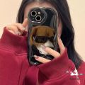 For Realme C25Y C15 C51 C21 C30 C12 C25s C35 C55 C20 C33 C17 C31 C11 C21Y C53 C25 C1 C3 C20A 6i 5s 9i 7i 5 11 5i 3D Wavy Curved Edge Cute Couples Cartoon Sunglasses Cat Puppy Case. 