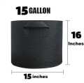 Fabric Grow Bags 15Gallon 15inches for plants and flowers. 