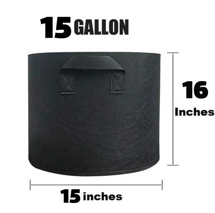 Fabric Grow Bags 15Gallon 15inches for plants and flowers