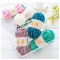 Super Soft Fashion Velvet Yarn Baby Chunky Blanket Yarn Chenille Fluffy Yarns for Knitting and Crochet. 