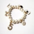 【shenggangshangmao001】Design Pearls Beads Design for Women Bijoux No.5 Luxury Bracelet Pulseiras Feminina. 