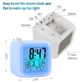 Alarm Clock Digital Travel for Bedroom Boy Girl,Small Desk Bedside Clocks,Display Time/Date LED Night Light with Snooze. 
