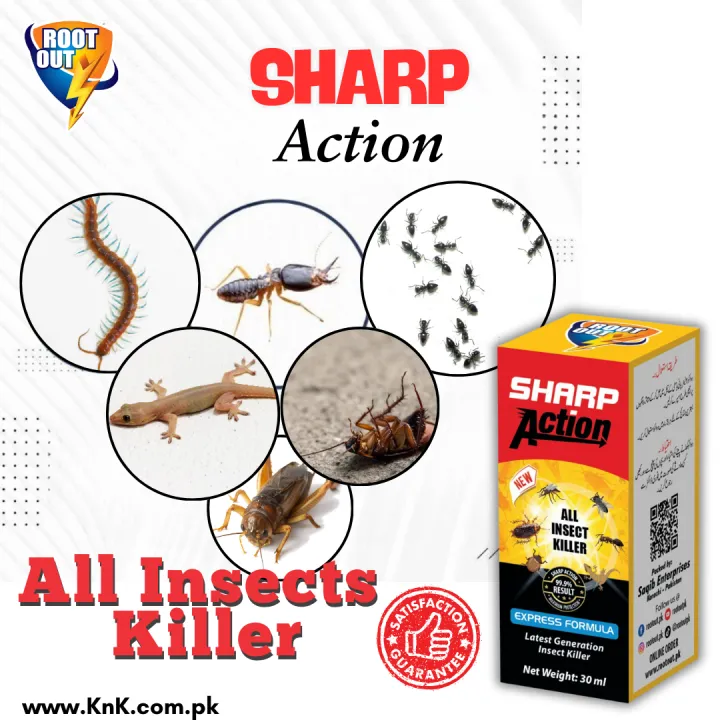 Insect Sharp Sharp Action All Insect Killer Liquid- 30ml- ROOTOUT inscet killer ...