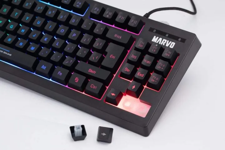 MARVO%20K607%20Membrane%20Gaming%20Keyboard%20/%20Anti-ghosting%20support%20/%203-color%20backlight%20/%20Multimedia%20gaming%20keyboard%20/%20Membrane%20Switches%20/%20K607%20-%20Image%204