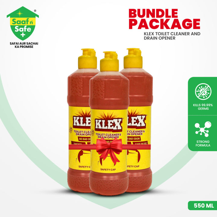 SaafnSafe KLEX 550 ML (Pack of 3)