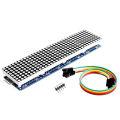 Dot Matrix Module Red LED 4 In Line 8x8 Display MAX7219 with 5-Way 20cm Cable Arduino Compatible. 