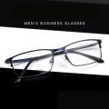 UVLAIK Fashion New Steel Alloy Glasses Frame Men 2021 Business Casual Metal Myopia Optical Spectacle frame Clear Lens. 