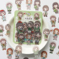 Panda Online 40PCS Mini Cute Girl Clothes PET Stickers Waterproof Album Diary Journal Decorative Scrapbooking Sticker. 