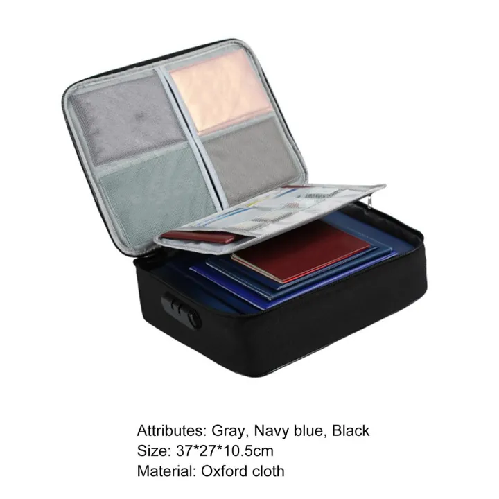 Document Organizer with Handle Cards Laptop File Organizer Bag