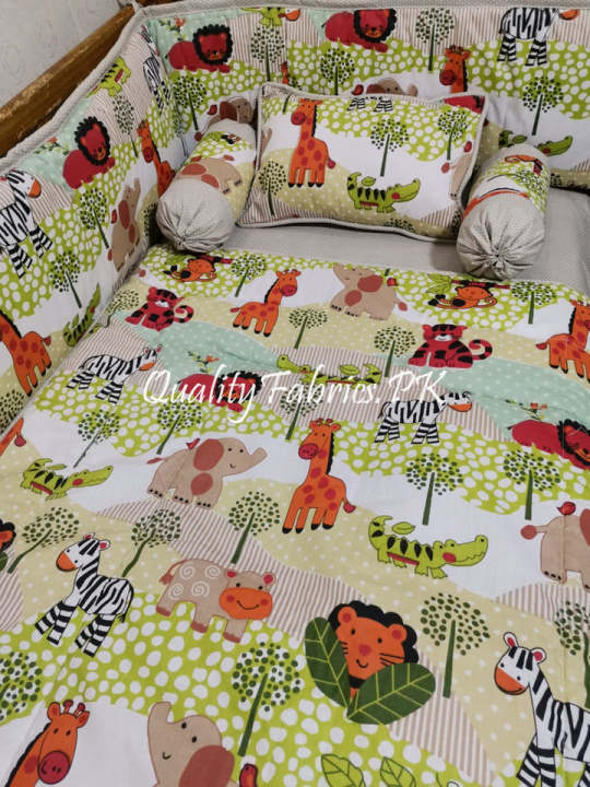 CS-575: Jungle Theme Cot Bedding Set