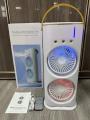 Double Ended Spray Fan, Portable Mist Fan, Cold Air Fan, USB fan with LED Light Cooler, Touch & Remote Control, 280ml Water Tank, Ice Filling. 