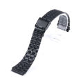 For Casio A159W-N1 A158WA A168 F91W AE1200/1300 Silver Black Gold Vintage Small Square Stainless Steel Watch Band Strap 18mm. 