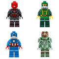 Decool Avengers Super Heroes Iron Skull Sub Attack Building Blocks & Bricks Kit Submarine Marvel Lego_ Set Learning & Development Toy For Kids Iron Man Captain America Hulk Action Minifigures Super Hero Under Water  Battle Toys Series Playset. 