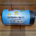 Garbage Bags For Dustbin Pack Of 35 18 X 24 Inch / Garbage Bag Art # SS-GB1 (1 Roll / 35 Bags). 