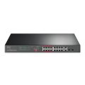 TP-Link Network PoE Switch TL-SL1218MP 16-Port 10/100 Mbps + 2-Port Gigabit Rackmount Switch with 16-Port PoE - 18 Months Brand Warranty. 