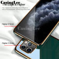 For Redmi 12C Case Plating Electroplate Emerald Green Shining Clear Casing For Xiaomi Redmi 12C Phone Cases cover. 